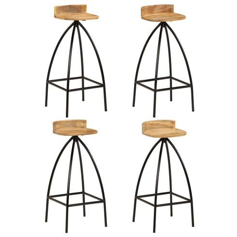 Rustika Rowe -  Bar Set 5 Pieces Solid Mango Wood